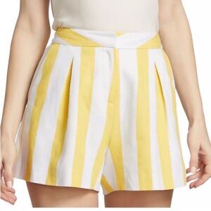 L’agence Vittoria striped high waisted shorts NWT $310